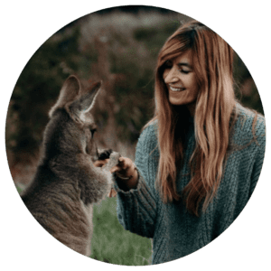 equine psychotherapist meg kirby and kangaroo