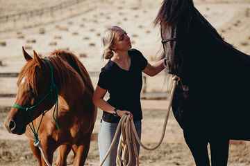 The Equine Psychotherapy Institute girl with horse